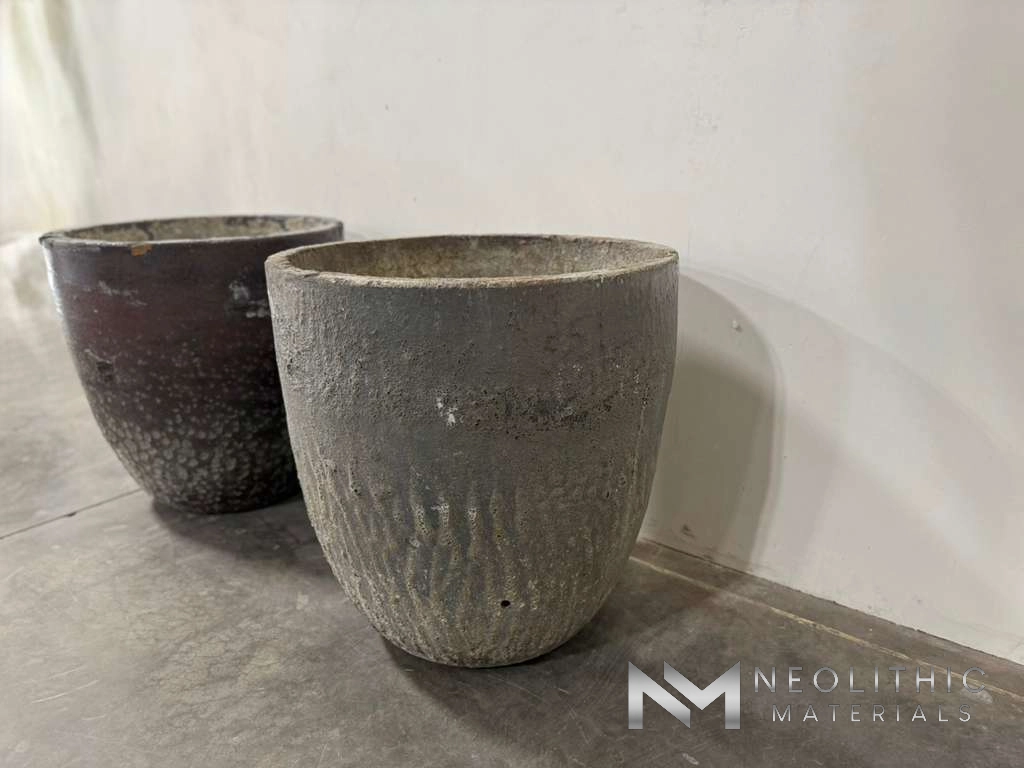 French Antique Foundry Crucibles (Pair) - Image 4